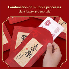 6pcs Year Of The Dragon Red Envelopes Lucky Money Spring Universal Envelopes