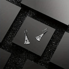 925 Sterling Silver Dainty Knot Drop Earrings