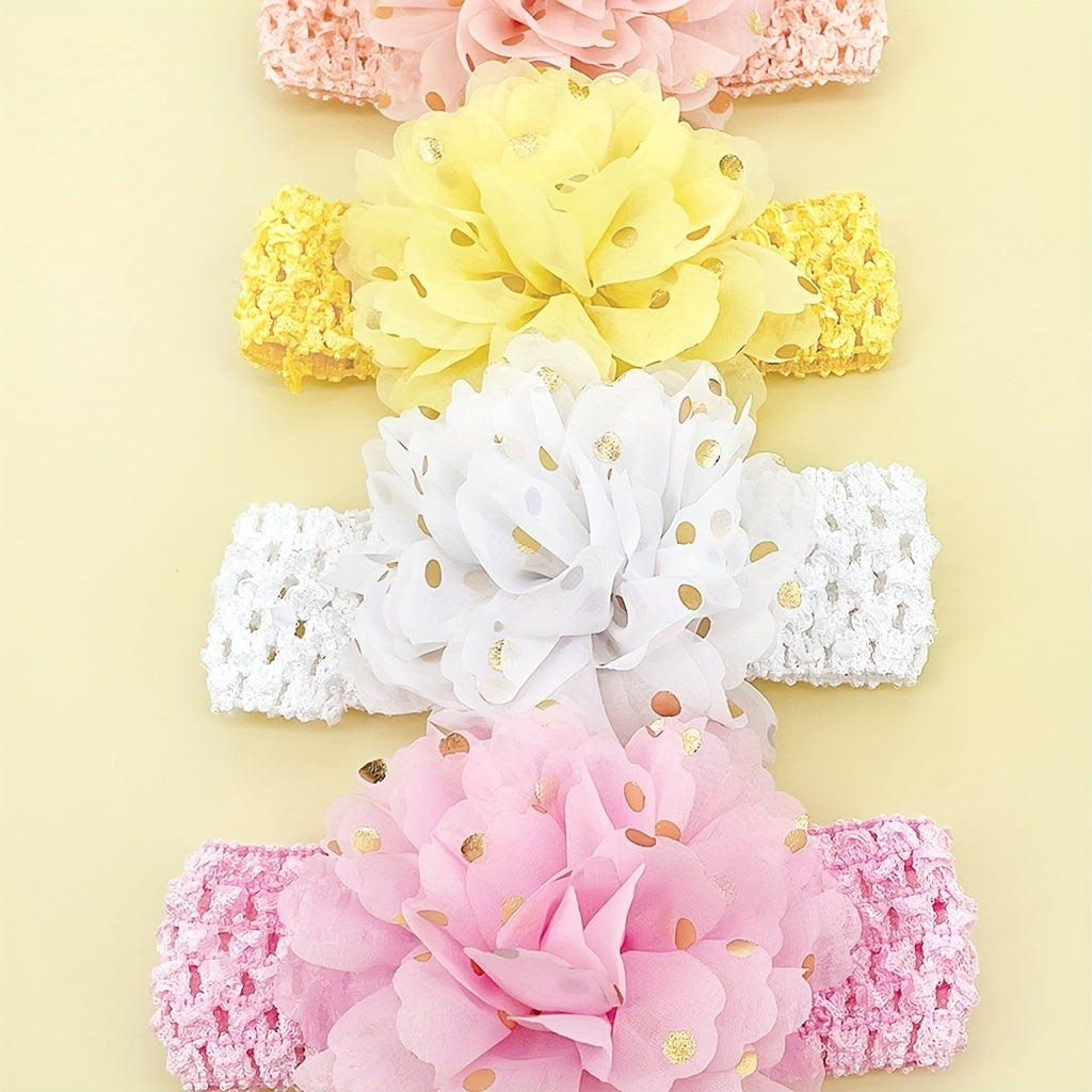 4pcs Children's Flower Headband Baby Hair Accessories