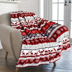 Christmas Decoration Blanket Soft Plush for Home & Outdoor Use