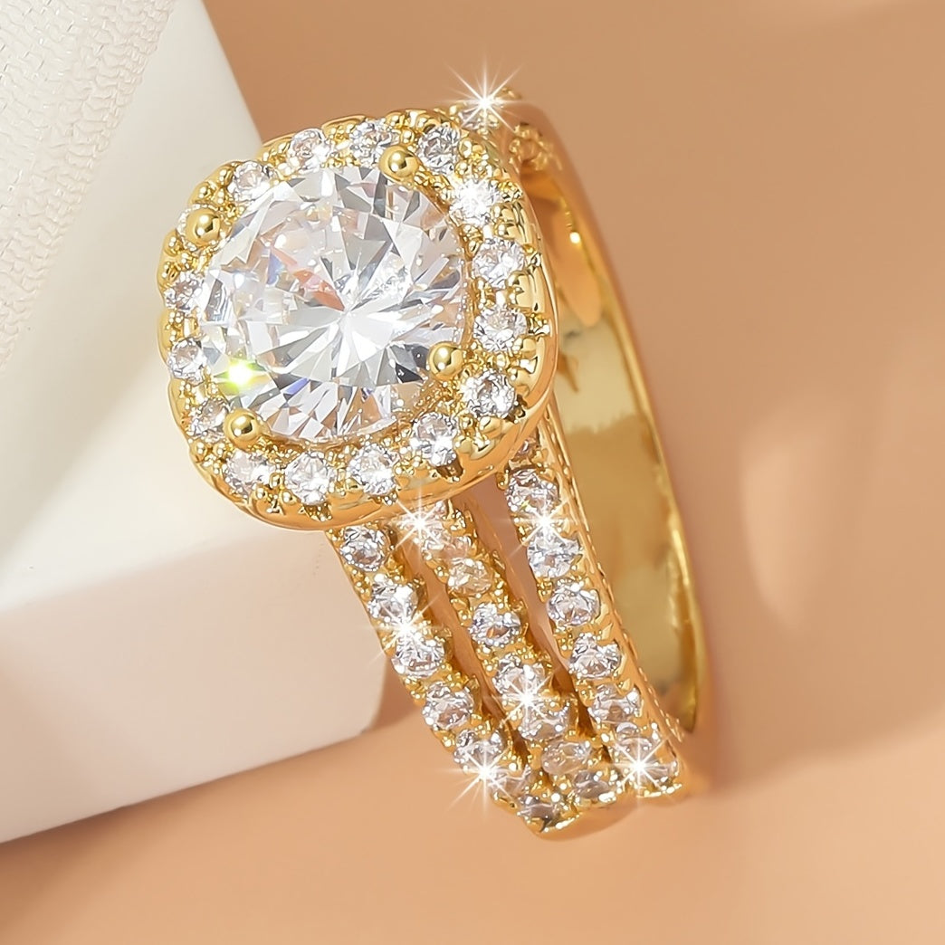 Zircon Women's Wedding Engagement Ring