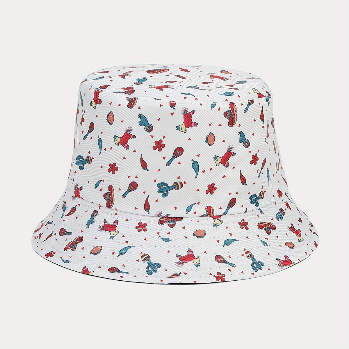 Cartoon Pattern Reversible Bucket Hat Sun Protection