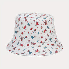 Cartoon Pattern Reversible Bucket Hat Sun Protection