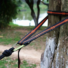 2Pcs Hammock Straps With 5 Ring High Load Bearing Barbed