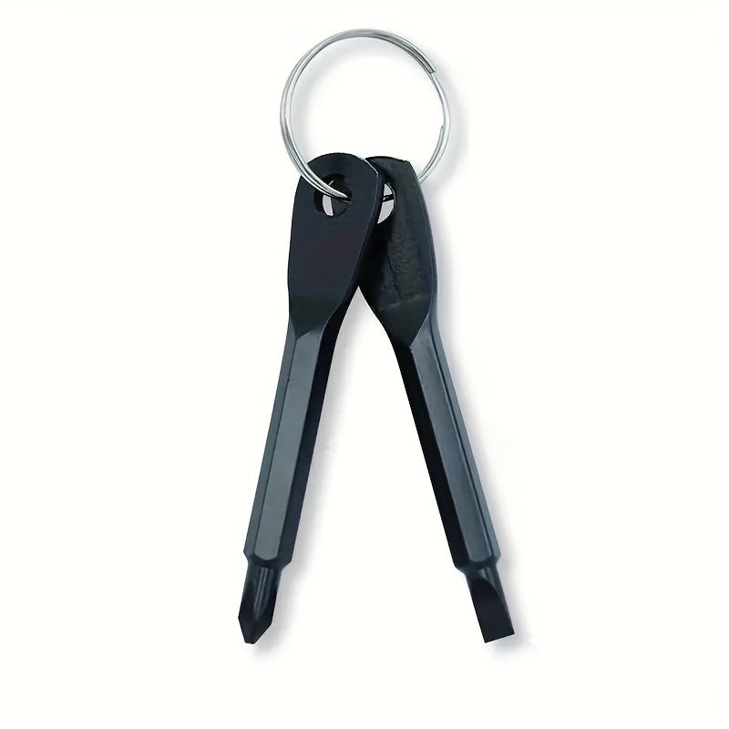 Stainless Steel Portable Screwdriver Key Chain Emergency Tool
