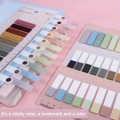 400 Colorful Sticky Index Tabs With Ruler