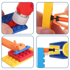 9pcs Small Particle Building Block Tool Set Pliers Toy Kit Disassembly Special P