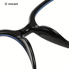 Retro Square Frame Anti Light Glasses for Men and Women with Case