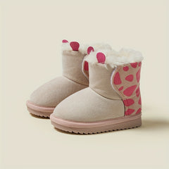 Boys Snow Boots Warm Fleece Cozy Non slip Ankle Boots