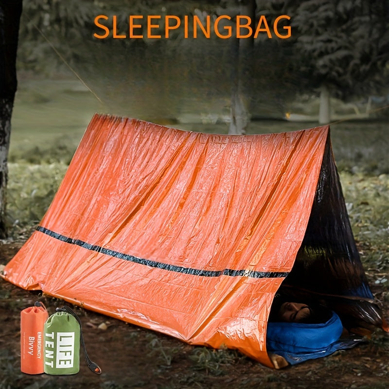 Portable Emergency Relief Tent Camping Sleeping Bag Warm Blanket