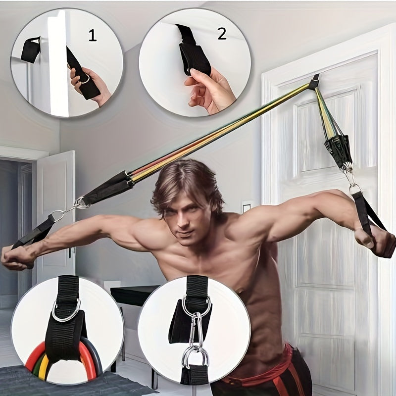11pcs Fitness Pull Rope Set Resistance Band Exercise Set
