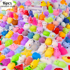 16pcs Compressed Toy Set TPU Carrot Relax Toys Party Favors Classroom Priz