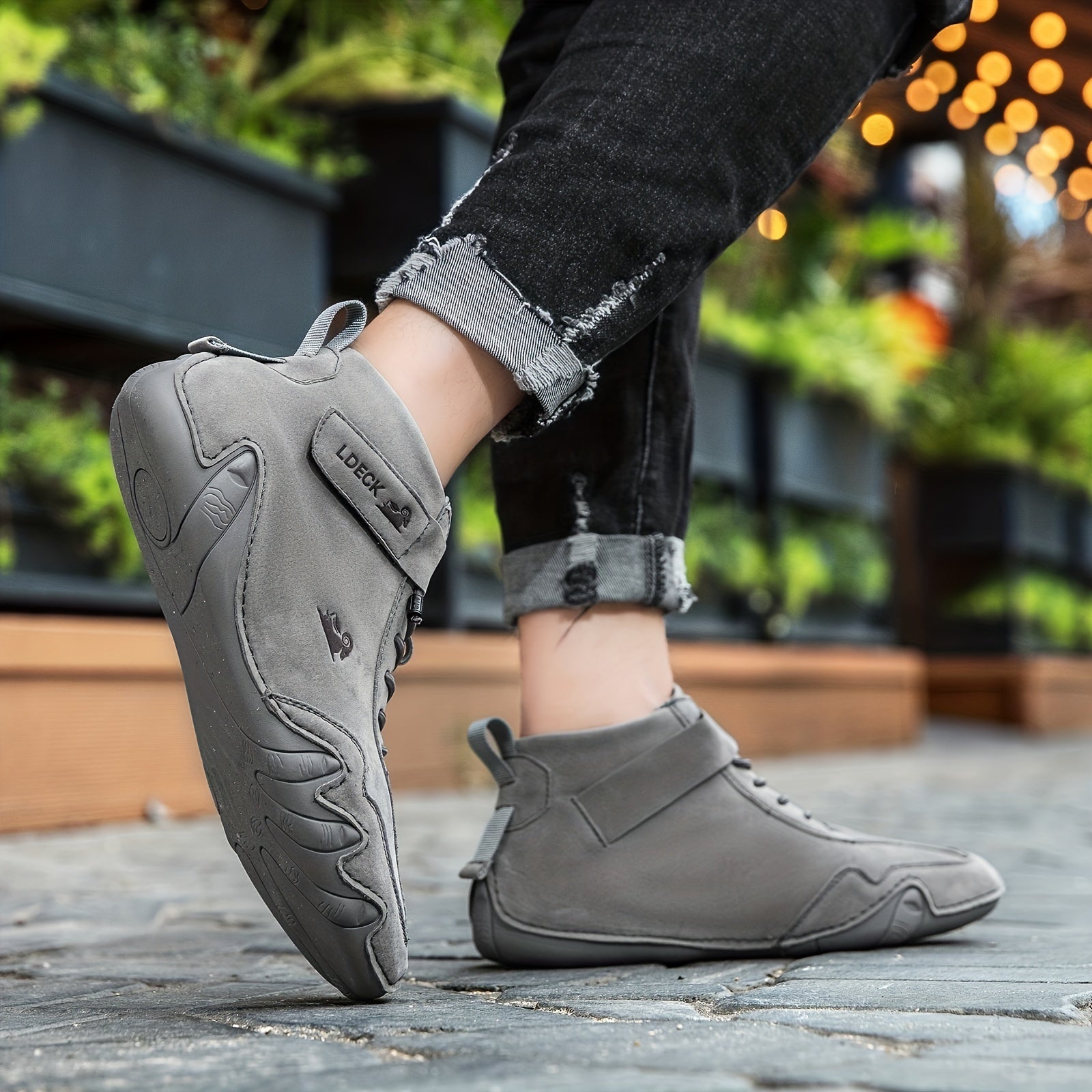 Men's Lace up Outdoor Boots Wear resistant Anti skid Boots