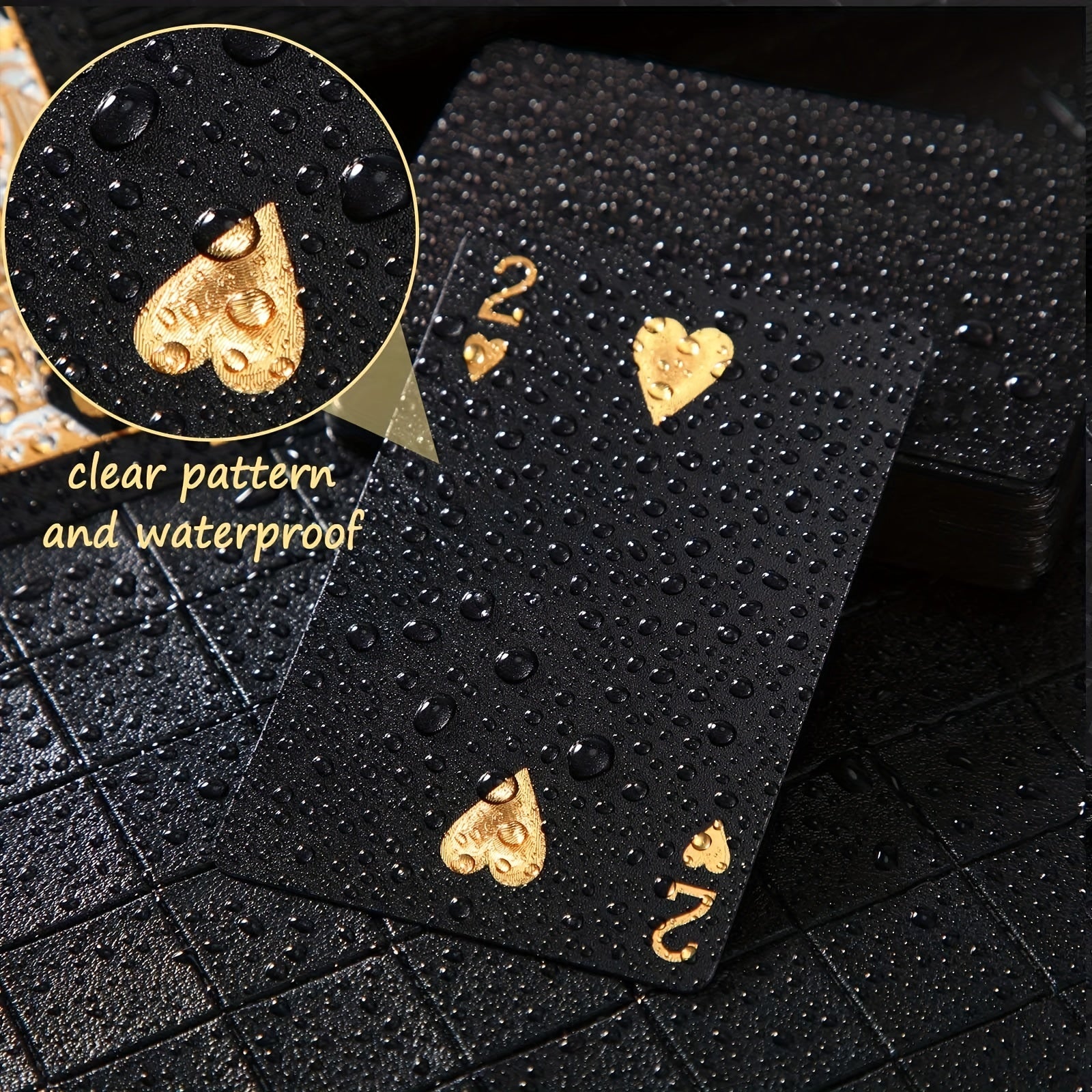 Waterproof Foil Poker Cards for Family Game Party