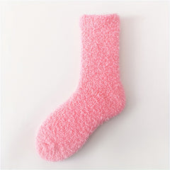 5 Pairs Fuzzy Socks Comfy Warm Home Floor Stockings