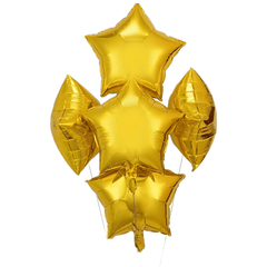 5pcs 18 inch Pentagram Birthday Party Balloons Set