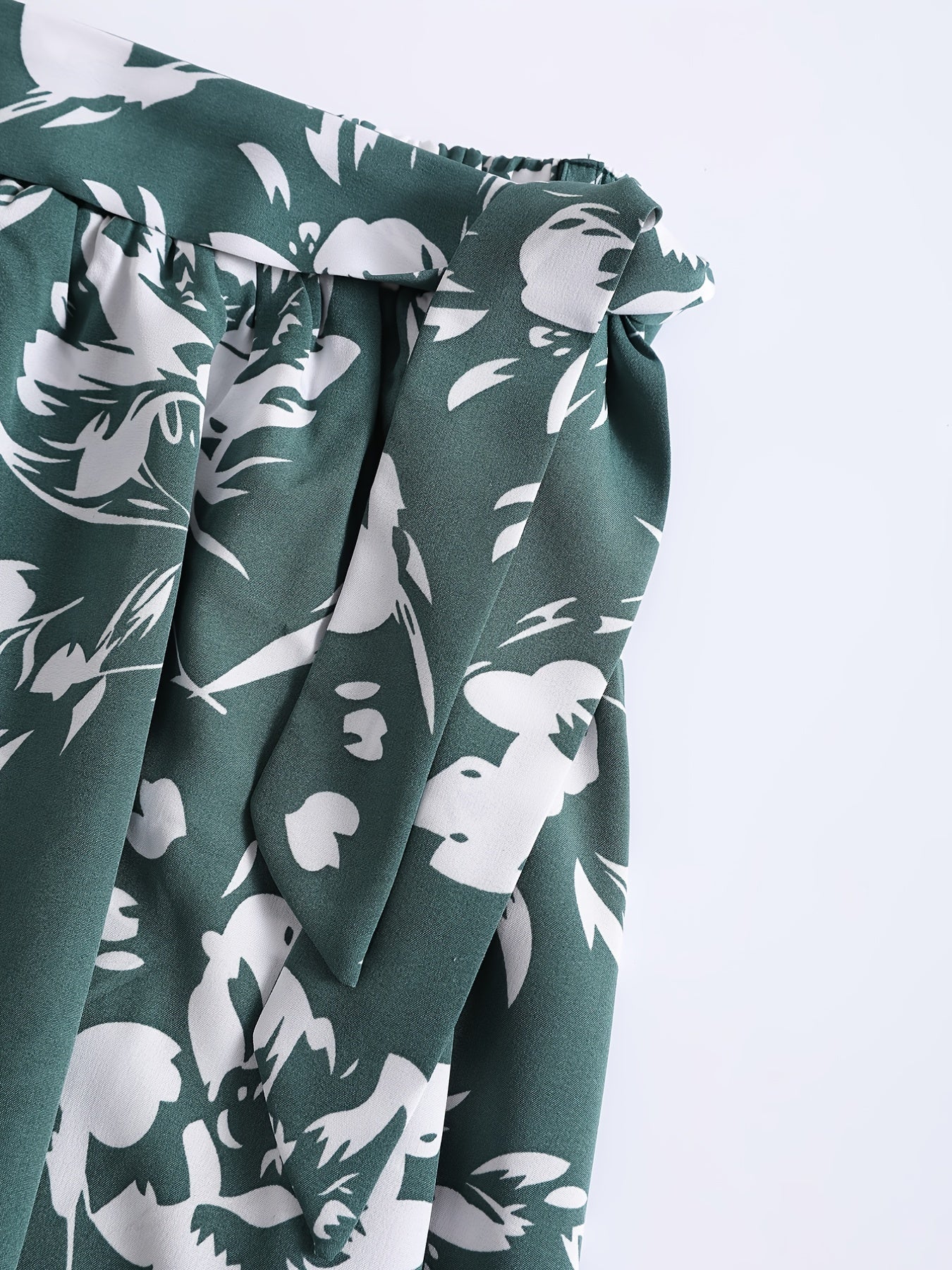 Boho Floral Pleated Skirt for Summer