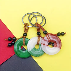Jade Keychain Couple Purse Pendant Decoration