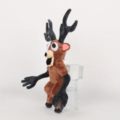 Horror Deer Plush Toy with Glowing Red Eyes