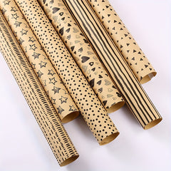 6pcs 50 Christmas Wrapping Paper Gift Boxes Arts Crafts Decorations