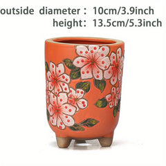 Hand-painted Meat Plant Flower Pot Yanxi Ceramic Flower Pot