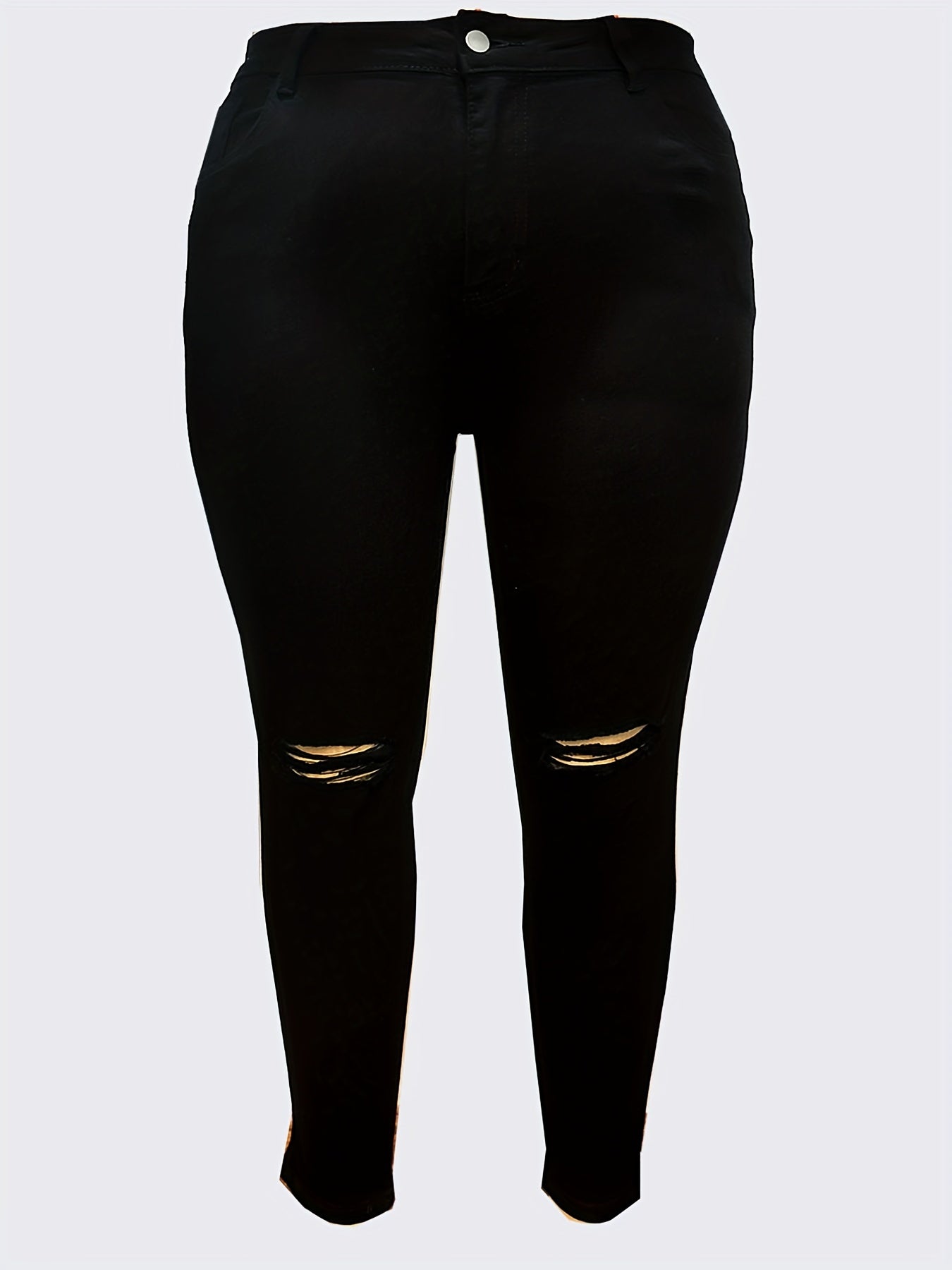 High Rise Skinny Jeans Women's Plus Denim Skinny Pants