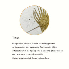 12pcs 35.99cm Glitter Christmas Leaves for Decoration
