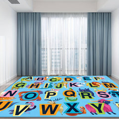 Educational Play Mat for Kids ABC Numbers Animals Non Slip Machine Washable