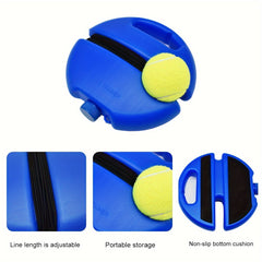 Portable Rebound Tennis Trainer with Ball Base & Ball