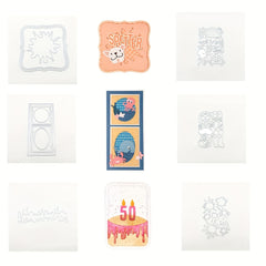 Dog Background Metal Embossing Scrapbooking Cutting Mold