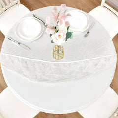 Vinyl Round Tablecloth Waterproof Tablecover Rectangle Table Cloth