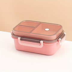 Double Layer Insulated Lunch Box with Spoon - Office Workers Bento Box