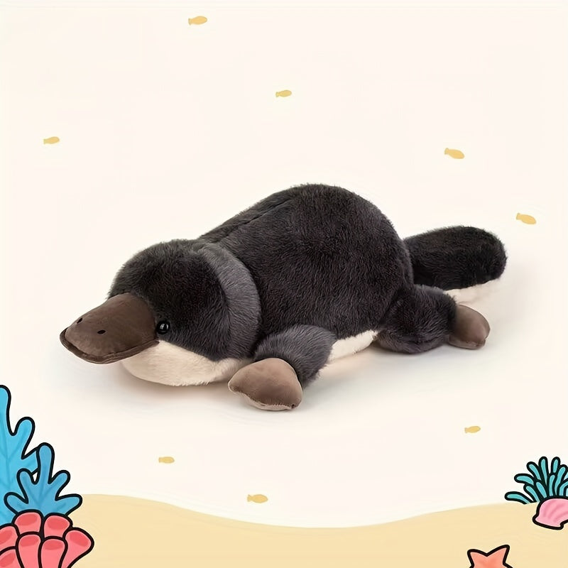 Dark Gray Plush Animal Soft Toy for Sofa & Bedroom Decor