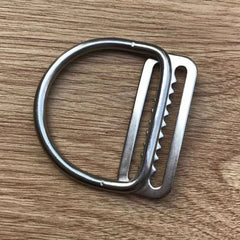 316 Stainless Steel Scuba Diving D Ring Webbing Keeper Clip for 2 Inch Straps