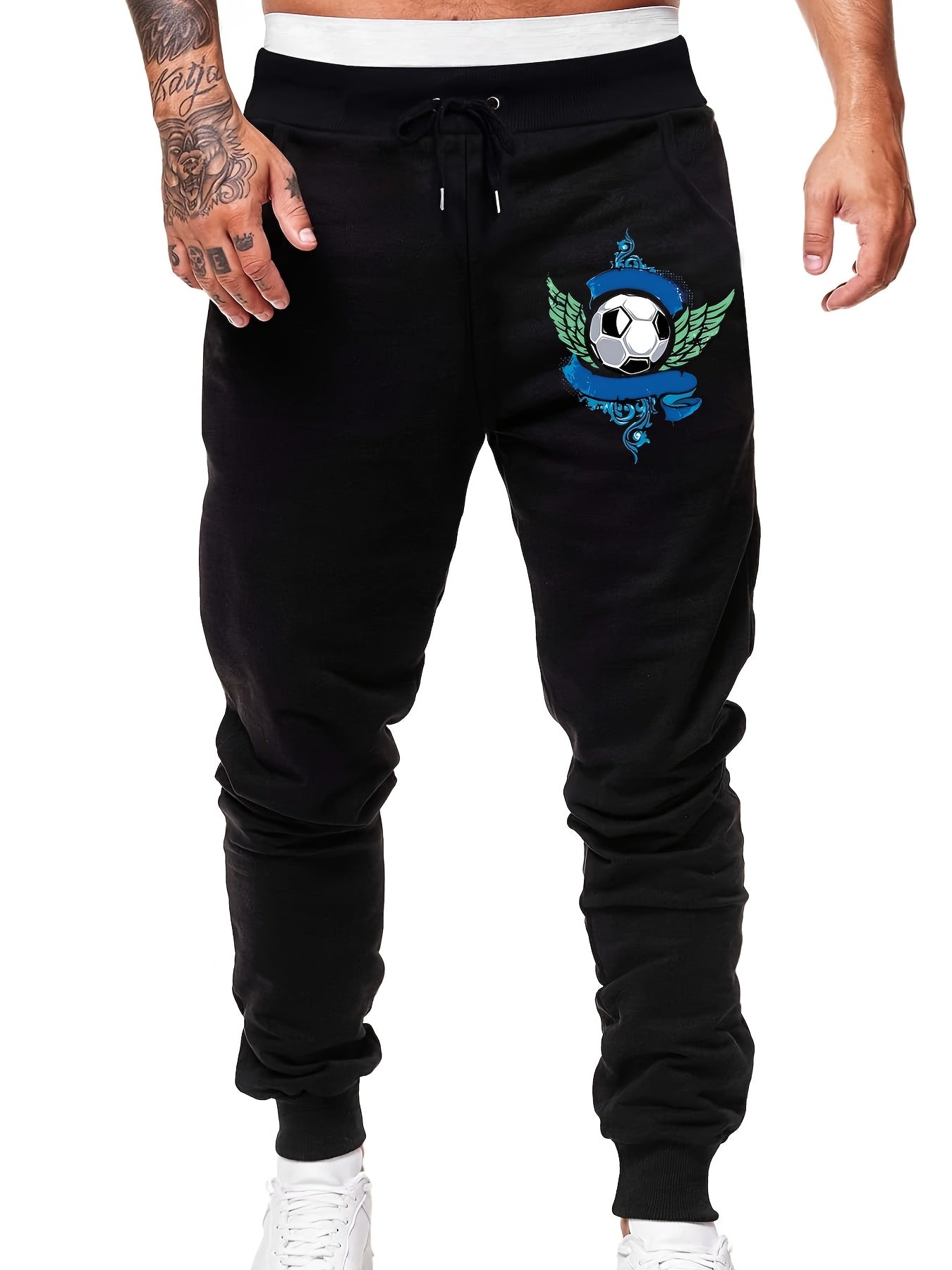Men's Personality Print Casual Stretch Sweatpants