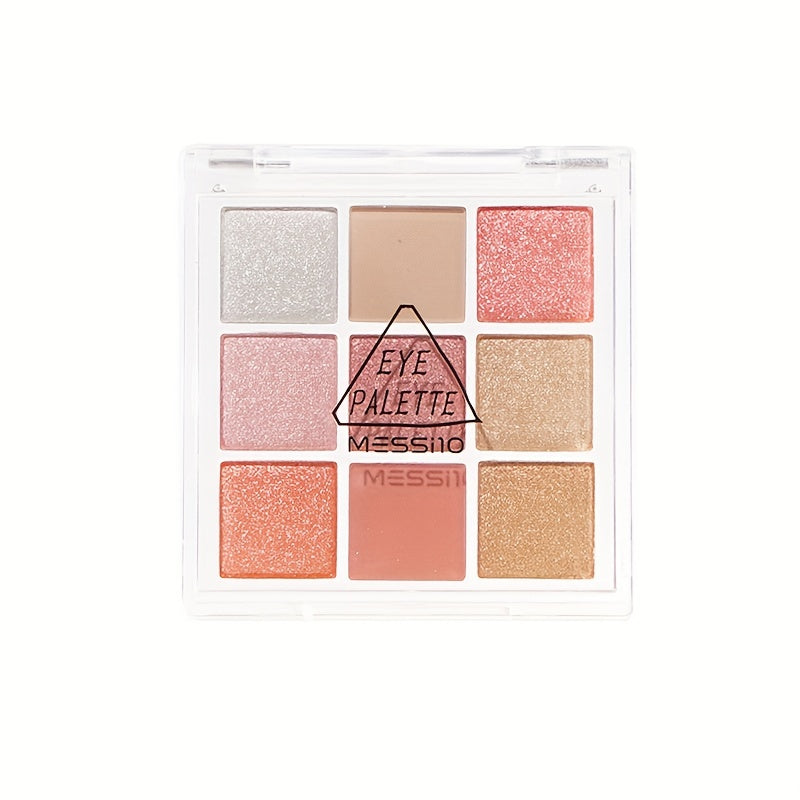 9 Colors Eyeshadow Palette Warm Neutral Multicolor