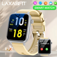 LAXASFIT SmartWatch Wireless Call Make Answer Reject Call Watch Men Women IP68