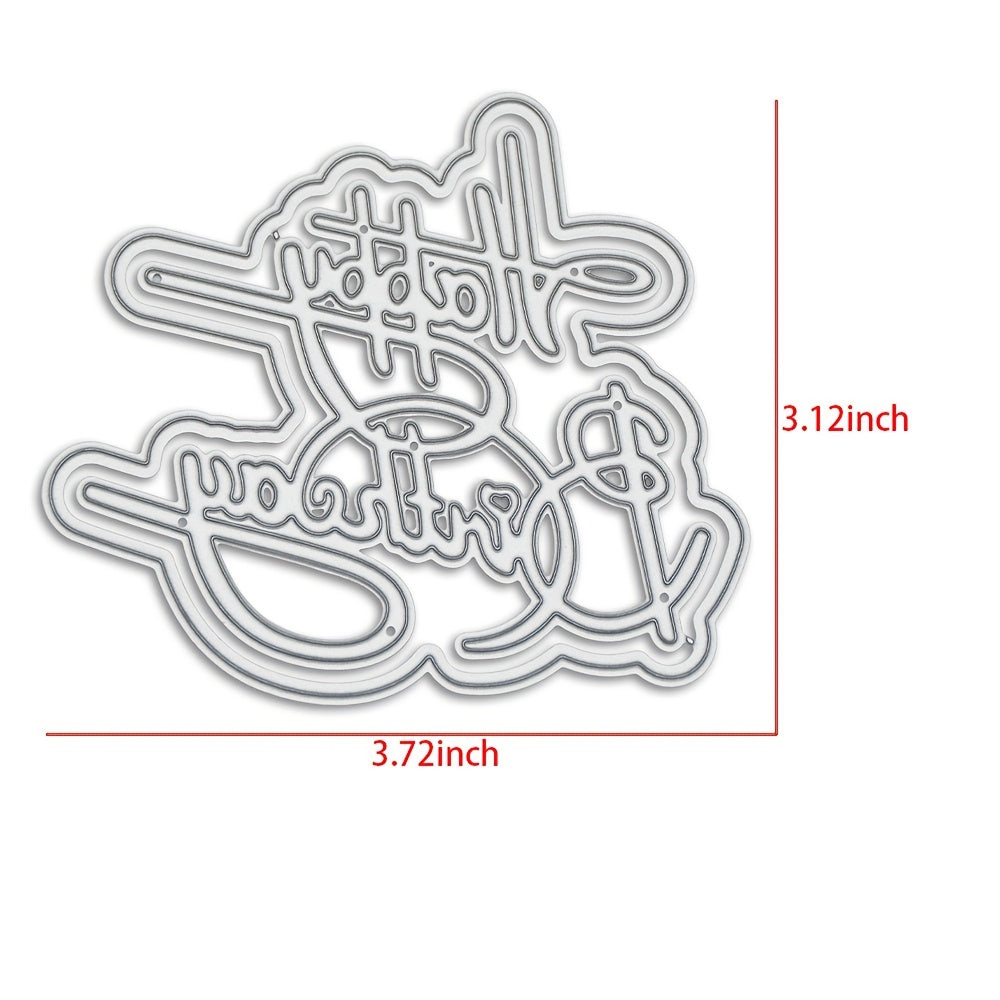 Happy Birthday Metal Cutting Die Mould Scrapbook Decoration