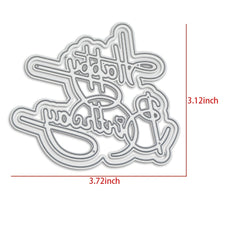 Happy Birthday Metal Cutting Die Mould Scrapbook Decoration