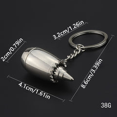 Metal Plane Engine Keychain Mini Jet Engine Model Keyring Gift