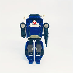 Transforming Race Car to Robot 80s Reissue Toy Set