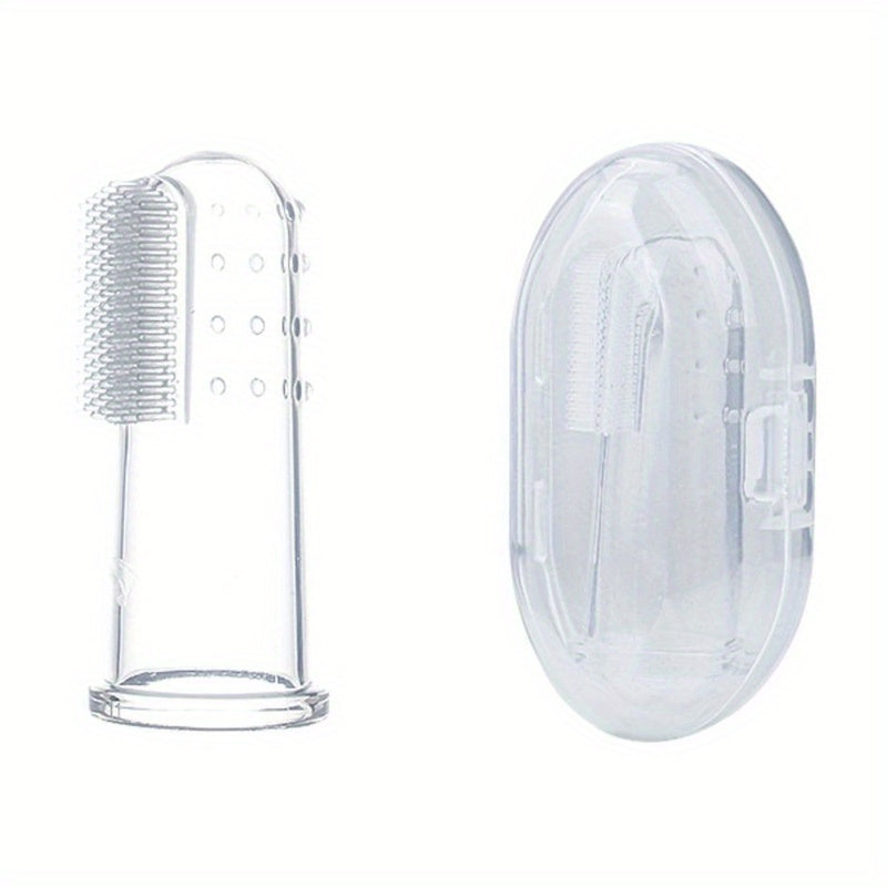 Soft Baby Finger Toothbrush for Teething & Oral Cleaning