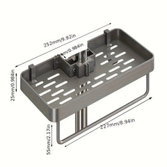 Shower Caddy Rod Holder Bathroom Organizer