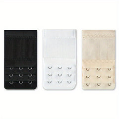 3pcs Bra Extension Buckle Set 3 Rows 3 Hook Bra Strap Extenders