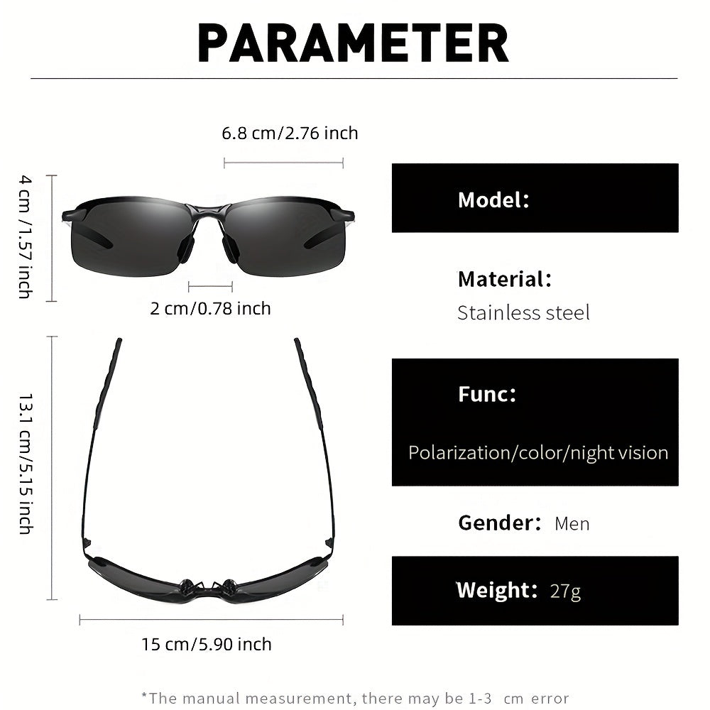 Photochromic Polarized Sunglasses for Men Driving Glasses