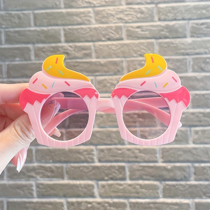 Funny Ice Cream Sunglasses for Kids UV Protection
