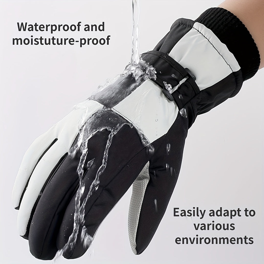 Winter Ski Gloves Waterproof & Windproof Outdoor Riding Mountaineering