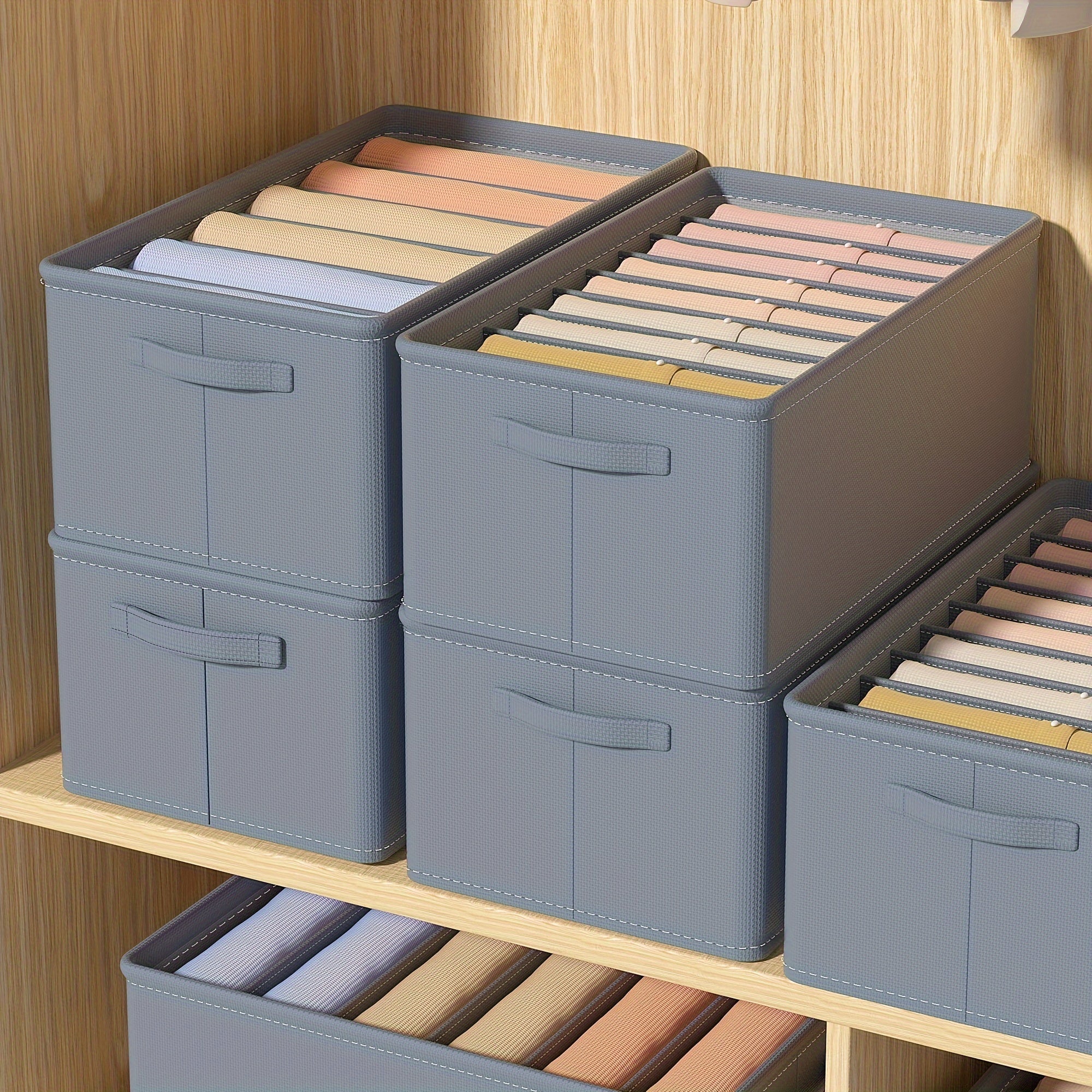 1pc Pants Storage Box Closet Clothing Organizer Underwear Bedroom Organization