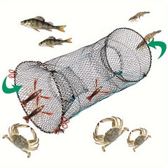 Foldable Spring Fishing Cage Automatic Opening Crab Net