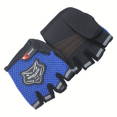 Mesh Half Finger Cycling Gloves Non-slip Breathable Outdoor Sports Gloves